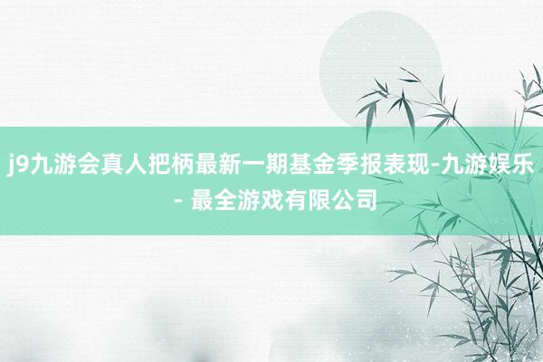 j9九游会真人把柄最新一期基金季报表现-九游娱乐 - 最全游戏有限公司